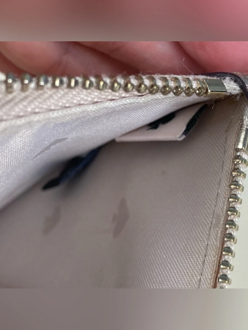 Kate Spade New York Wristlet/Wallet Shiny Rose Gold Metallic Slim